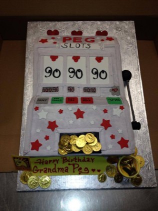 Jackpot Birthday Cake